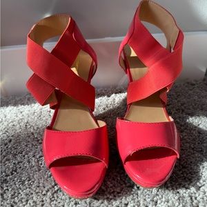 Coral Liz Claiborne High Heels